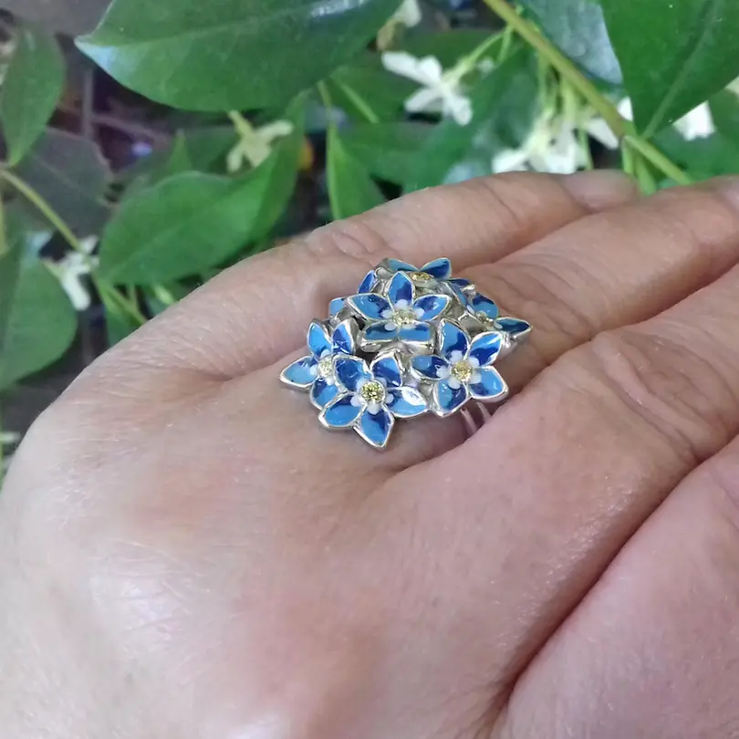 Forget-me-not rings